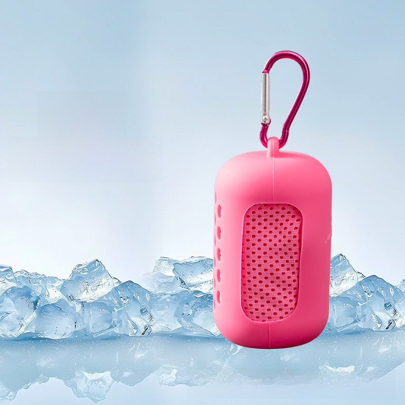 Cooling Sports Towel with Silicone Case