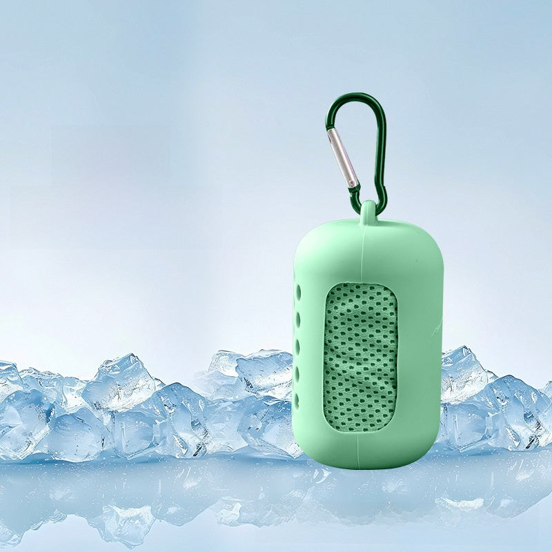 Cooling Sports Towel with Silicone Case